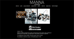 Desktop Screenshot of mannacatering.com