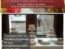 Tablet Screenshot of mannacatering.net